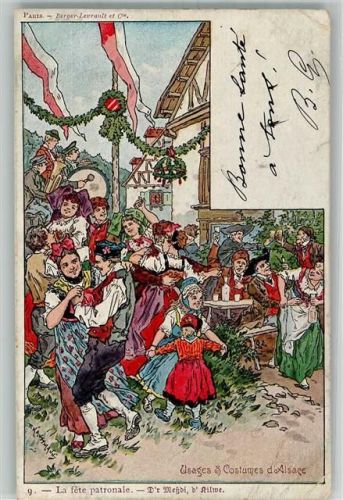 1902 sign. P. Kauffmann Nr. 9 La fete patronale