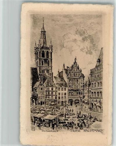 Trier 1941 Handabzug Hauptmarkt Verlag Jander / Berlin