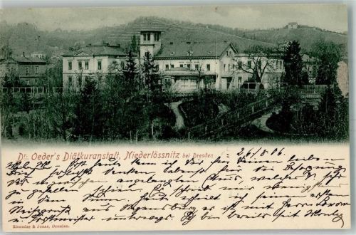 Niederlössnitz 1906 Dr. Oeder´s Diätkuranstalt