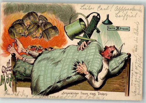München 1901 Zieher, Ottmar Träume von Bier eines Trinkers