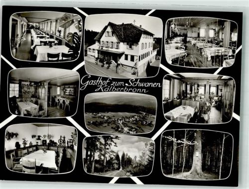 Kälberbronn Gasthaus zum Schwanen Fliegeraufnahme