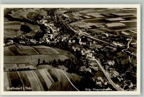 Kraftsdorf 1938 Fliegeraufnahmen Strähle