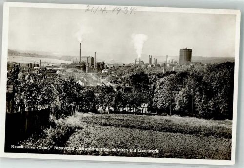Neunkirchen 1934 Fabrik Eisenwerk