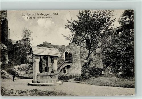 Nideggen Burghof mit Brunnen