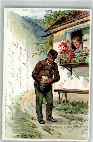 1900 Liebesbrief sign. Döcker Serie XVI Lied der Liebe