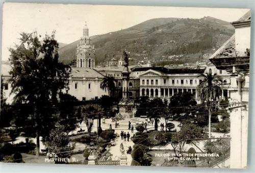 Quito 1948 Denkmal Parque de la Independencia Foto Martinez,R.