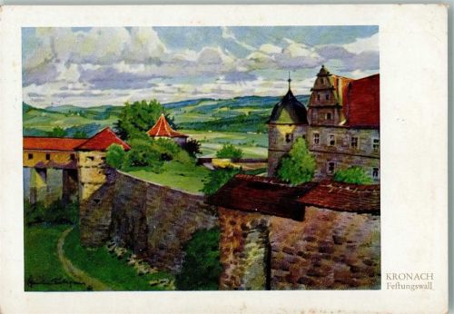 Kronach Festungswall sign. Gustav Lüttgens