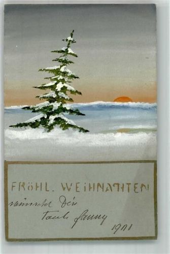 1901 Weihnachten Tannenbaum