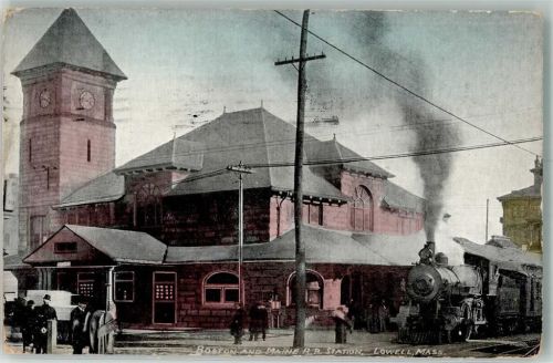 Boston 1910 Bahnhof Eisenbahn