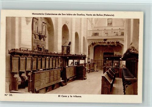 Duenas Zisterzienserkloster San Isidro Chor und Tribüne Innenaufnahme