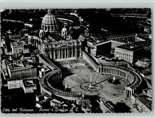 Piazza e Basilica Fliegeraufnahme 1954 AK