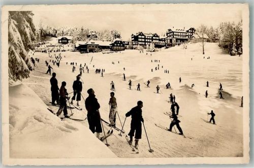 Hundseck 1938 Winter Kurhaus Hundseck