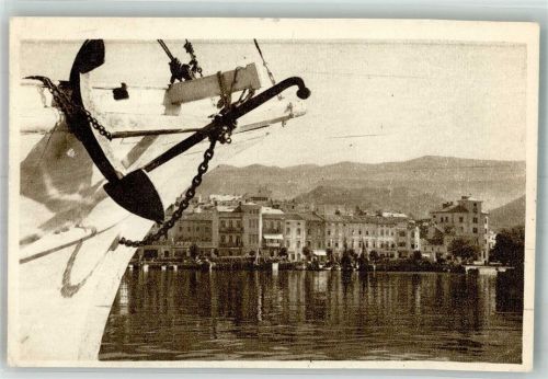 Crikvenica 1951 Schiffsanker Hafen