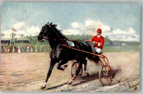 Tucks Karte Serie Trabrennen Nr. 575 B