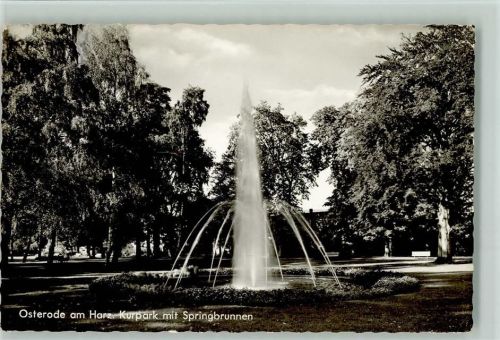 Osterode Kurpark mit Springbrunnen