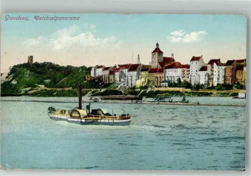 Graudenz 1916 Raddampfer Feldpost WK I