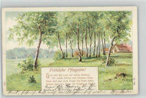 Birkenhain - Reim "Naht der Lenz ..... 1903 AK