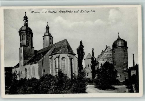Wurzen Amtsgericht und Domkirche ca 1935 AK