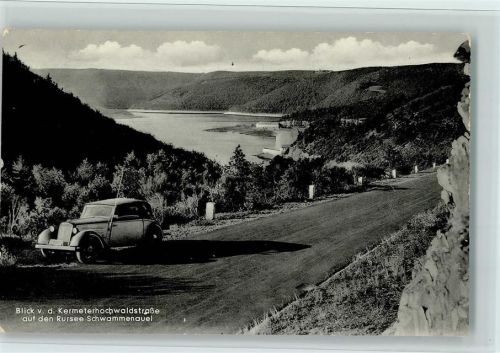 Schwammenauel Blick v. d. Kermeterhochwaldstraße auf den Rursee Schwammenauel