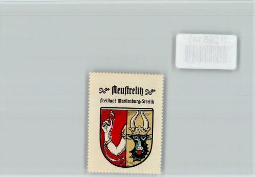 Neustrelitz Vignette Wappen Kaffee Hag ca 1920-1940