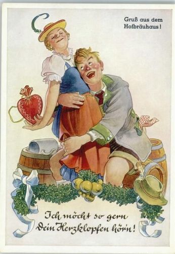 Gruß aus dem Hofbräuhaus - Liebespoesie - Herz - Verlag Lengauer Nr. 3149