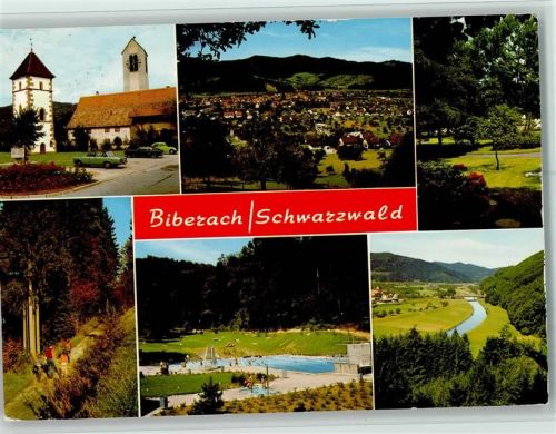 Biberach Kirche Freibad Ortsansichten Mehrfachaufnahme