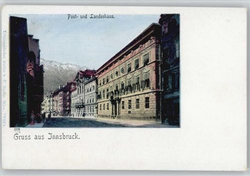 Innsbruck Post- und Landeshaus ca 1902 AK
