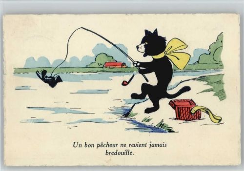 Humor - Schuh geangelt - 1938 AK