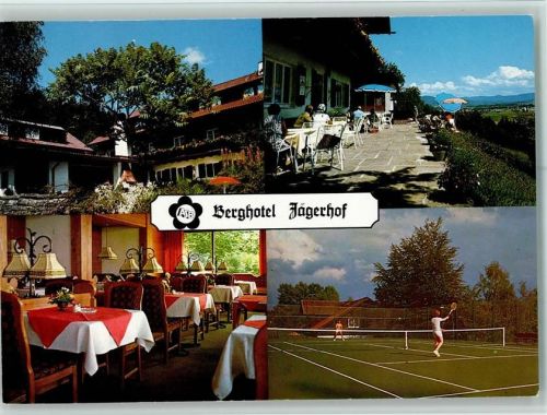 Isny Berghotel Jägerhof Inneanufnahme Speisesaal Terrasse Tennisplatz
