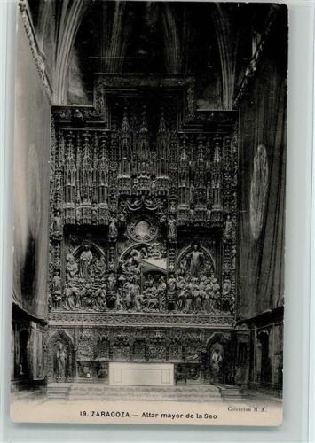 Saragossa Hauptaltar in der Kathedrale La Seo Innenaufnahme