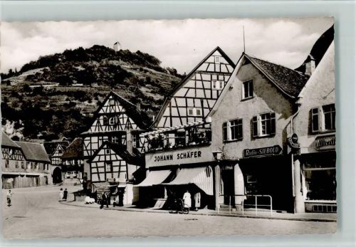 Heppenheim Am kleinen Markt Geschäft Radio Siebold Geschäft Johann Schäfer Fachwerkhaus