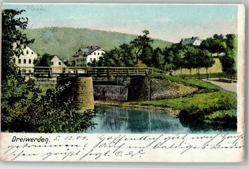 Schönborn-Dreiwerden 1904 Ortsansicht