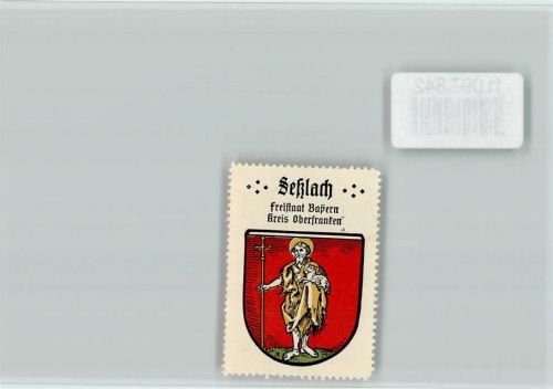 Seßlach Vignette Wappen Kaffee Hag ca 1920-1940