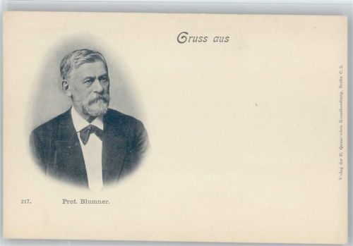 1900 Prof. Blumner
