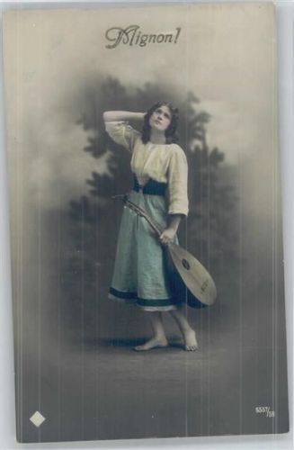 Laute - Foto AK Serie 6557-58 - Mandoline