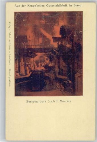 Essen Gußstahlfabrik - Bessemerwerk ca 1903 AK