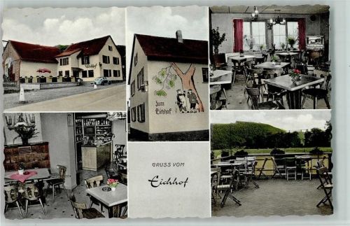 Stromberg Gasthaus Zum Eichhof Innenaufnahmen Gastraum Terrasse Mehrfachaufnahme
