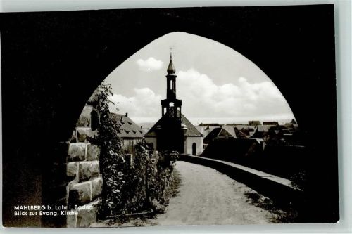 Mahlberg Blick zur Evangel. Kirche