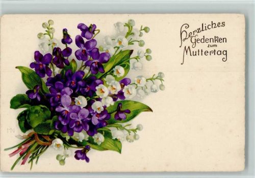 Blumenstrauß, Maiglöckchen - Muttertag, Meissner & Buch 3146