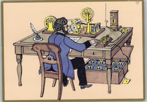 Telegraphenbüro anno 1863 AK