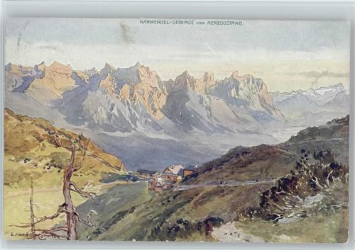 Karwendel Gebirge - vom Herzogstand - Hüttenstempel