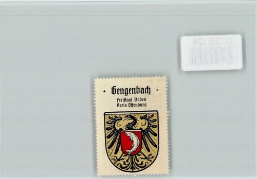 Gengenbach Vignette Wappen Kaffee Hag ca 1920-1940