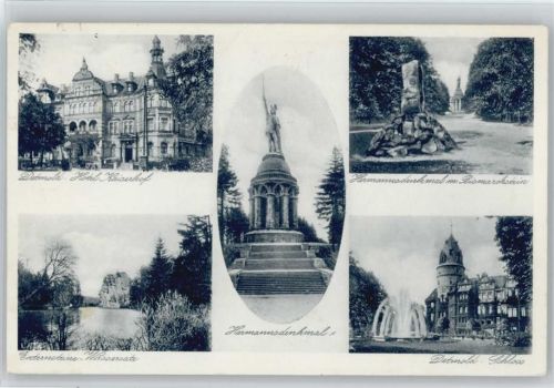 Horn-Bad Meinberg Externsteine Hotel Kaiserhof Bismarckstein Hermannsdenkmal Detmold Schloß ex Sammlung Busse