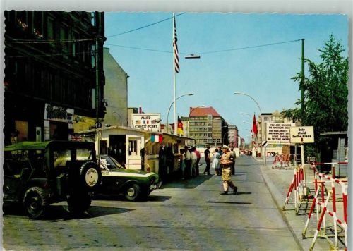 Berlin Mitte 1969 Berliner Mauer - Checkpoint Charlie