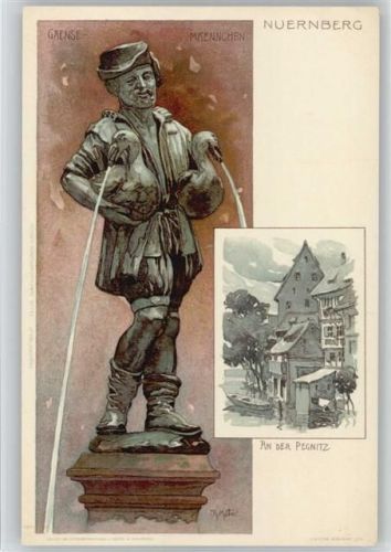 Nürnberg Gaense Männchen - ca 1900 AK