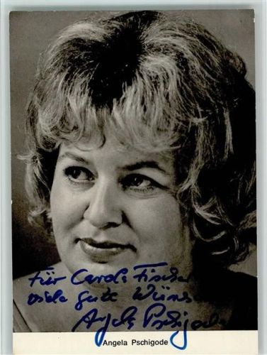 Angela Pschigode Original Autogramm