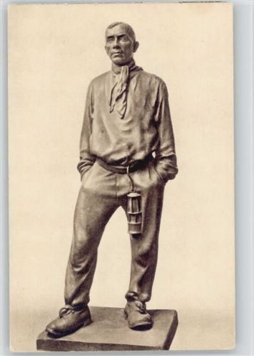 Der Bergmann von der Saar - Standbild der National Galerie - Bildhauer Koelle - ca 1938 AK