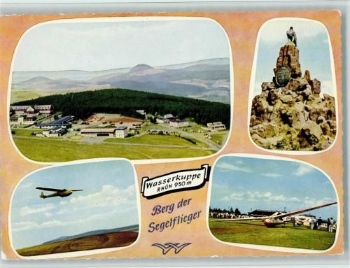 Wasserkuppe Rhön - 4 versch. Abbildungen ca 1968 AK