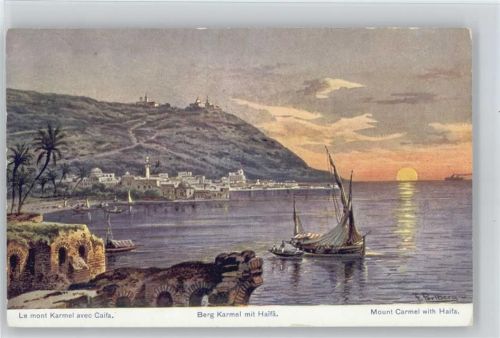 Israel - Berg Karmel mit Haifa - Serie 774 Palästina Nr. 29 AK