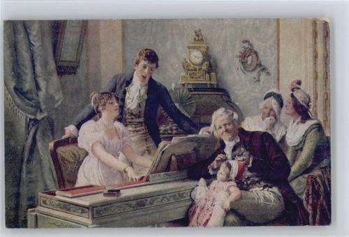 Hausmusik - Spinett - Singen im Duett - Biedermeier